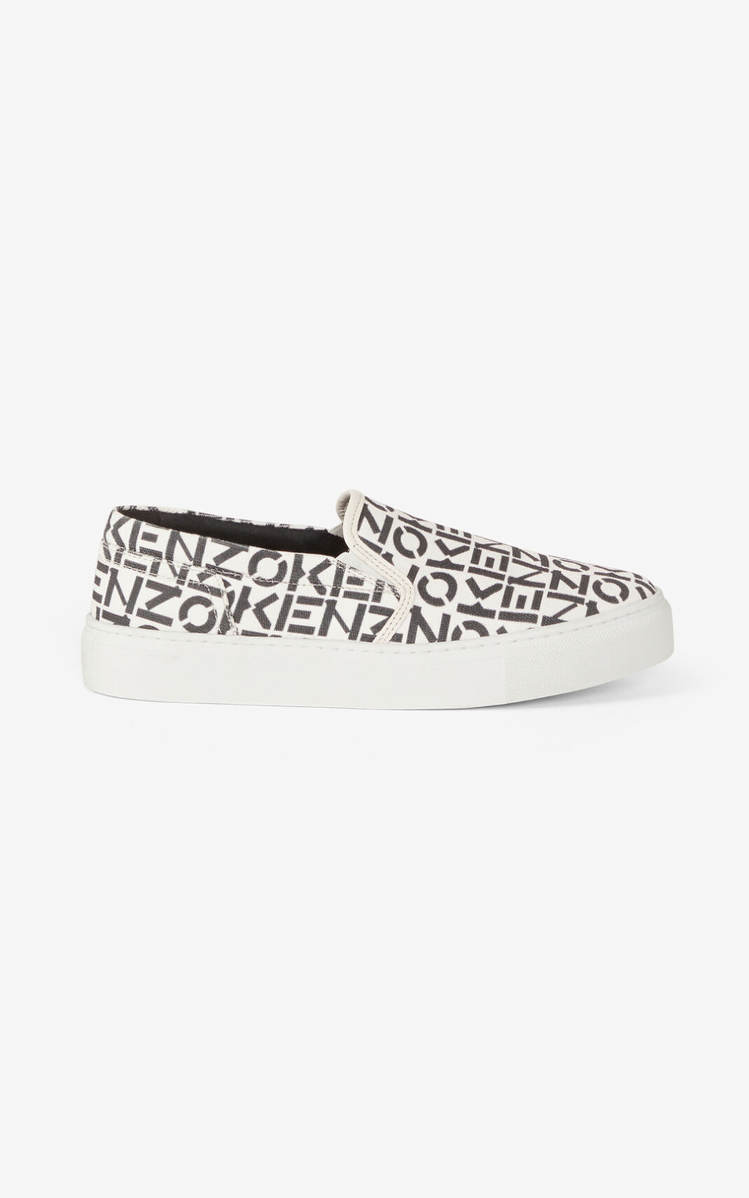 Kenzo K Skate Monogram laceless スニーカー レディース グレー - MHJILA169